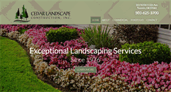 Desktop Screenshot of cedarlandscape.com