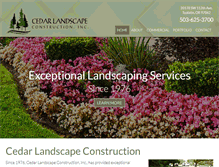 Tablet Screenshot of cedarlandscape.com
